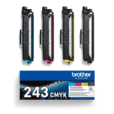 Kontrolsat - Pack 4 Toners Brother - Tricolor + Preto - 1000 Páginas - TN243CMYK Kontrolsat - Pack 4 Toners Brother - Tricolor + Preto - 1000 Páginas - TN243CMYK