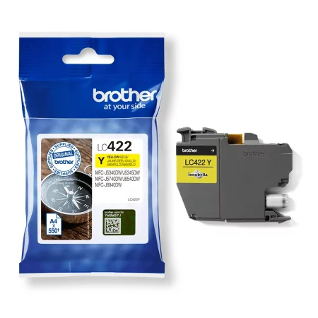 Kontrolsat - Tinteiro Brother - Amarelo - 550 Páginas - LC422Y Kontrolsat - Tinteiro Brother - Amarelo - 550 Páginas - LC422Y