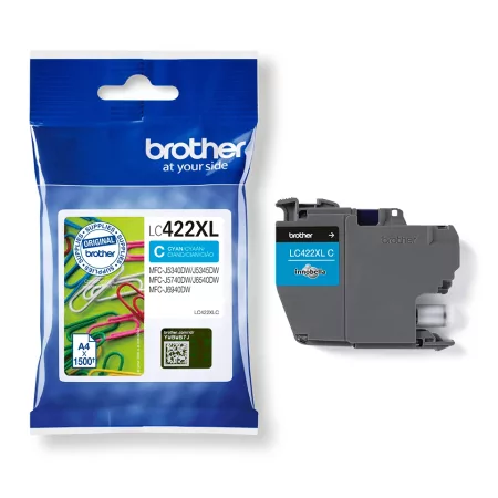 Kontrolsat - Tinteiro Brother - Azul - 1500 Páginas - LC422XLC Kontrolsat - Tinteiro Brother - Azul - 1500 Páginas - LC422XLC