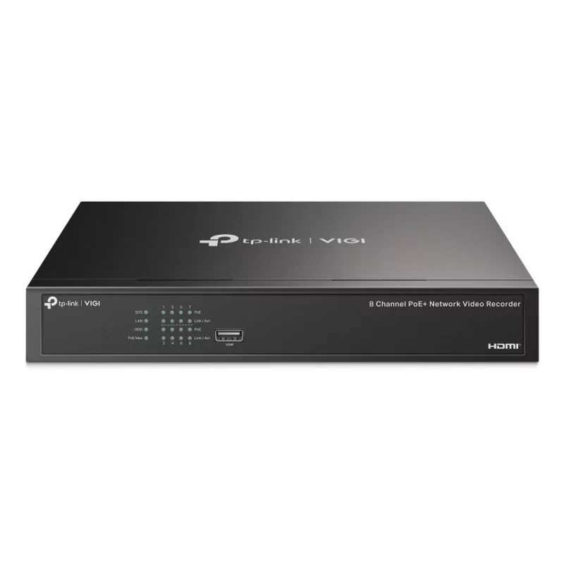 Kontrolsat - Gravador TP-Link - 8 Canais PoE - VIGI NVR1008H-8P