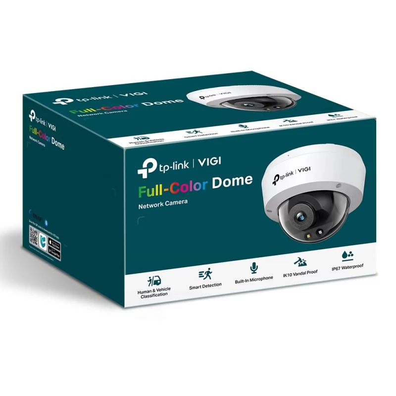 Kontrolsat - Câmara Dome TP-Link - 4mm - 3MP - IR 30m - IP67/IK10 - VIGI C230