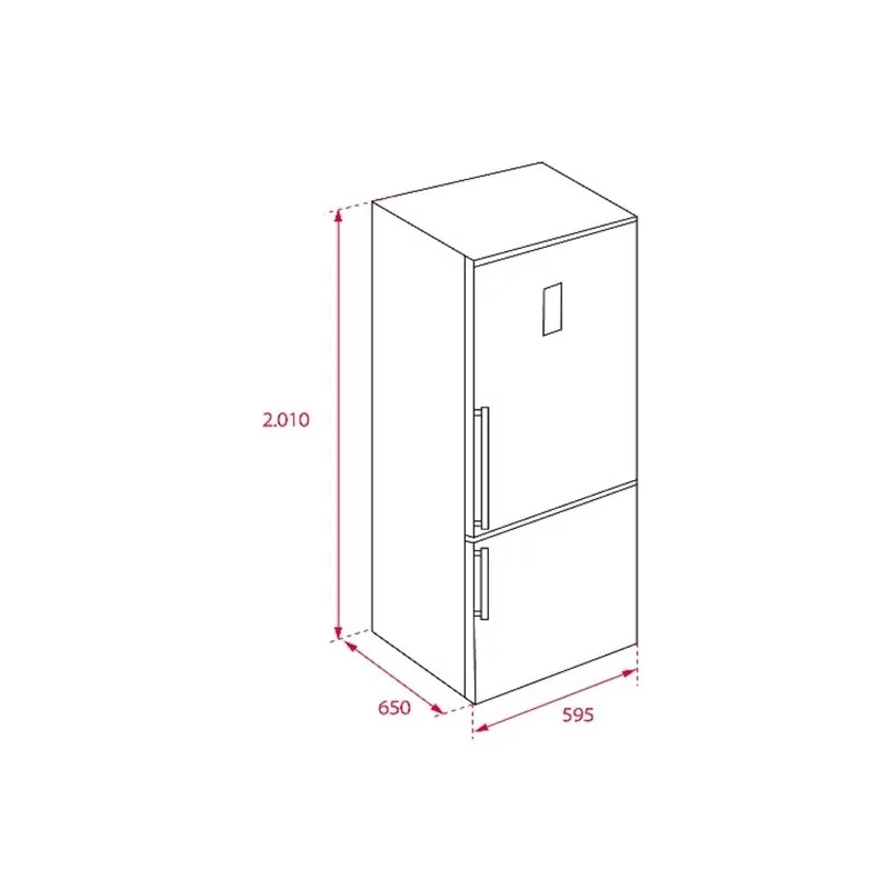 Kontrolsat - Frigorifico Combinado TEKA RBF 78630 SS (No Frost - 201 cm - 360 L - Inox)