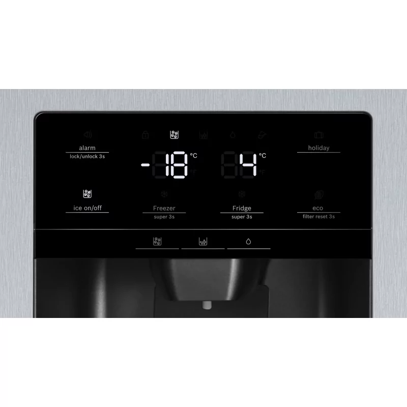 Kontrolsat - Bosch KAD93AIEP American Fridge Freezer (562L - Class E - Inox)