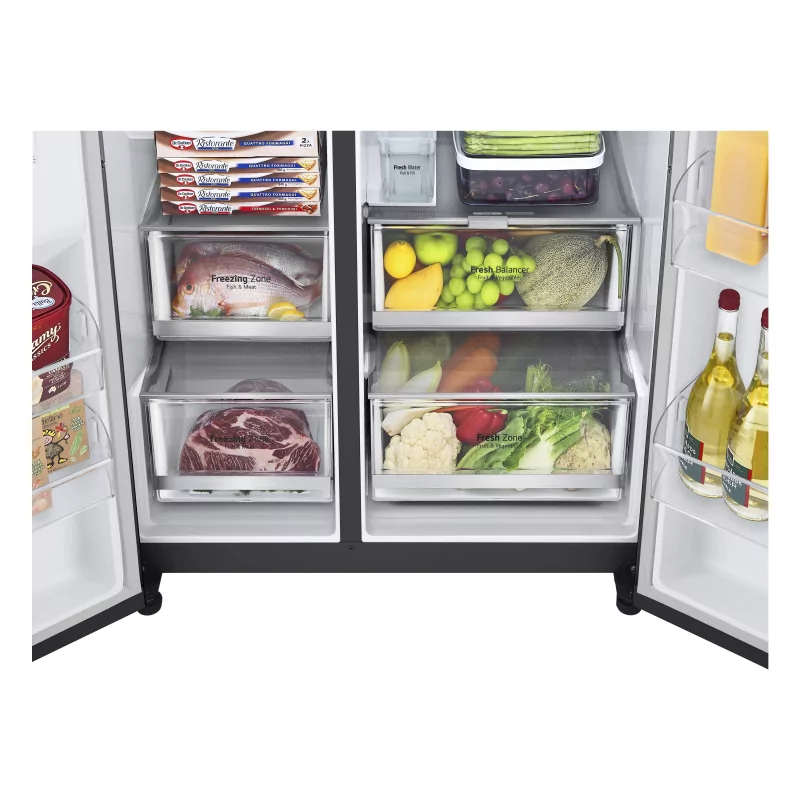 Kontrolsat - LG GSXV91MCAE American Fridge Freezer (635L - Class E - Black)