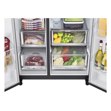 Kontrolsat - LG GSXV91MCAE American Fridge Freezer (635L - Class E - Black) Kontrolsat - LG GSXV91MCAE American Fridge Freezer (635L - Class E - Black)