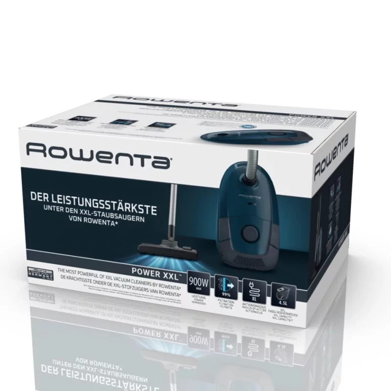 Kontrolsat - Rowenta Power XXL Vacuum Cleaner with Bag - (4.5L - 900W - 76db) - RO3126EA