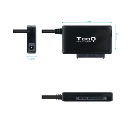 Kontrolsat - TooQ Hard Drive Adapter - USB-C - 2.5" - 3.5" - TQHDA-02C Kontrolsat - TooQ Hard Drive Adapter - USB-C - 2.5" - 3.5" - TQHDA-02C