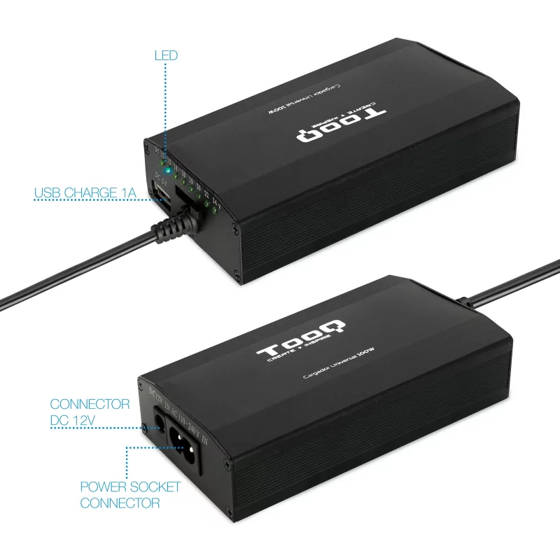Kontrolsat - Carregador para Portátil TooQ - TQLC-100BS01M