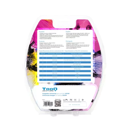 Kontrolsat - Carregador para Portátil TooQ - TQLC-100BS01M Kontrolsat - Carregador para Portátil TooQ - TQLC-100BS01M