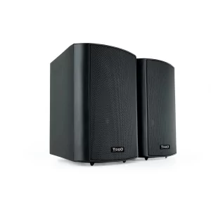 Kontrolsat - Colunas Amplificadoras TooQ - 2.0 / Suporte de Parede - 60W - Preto - TQOWS-01B