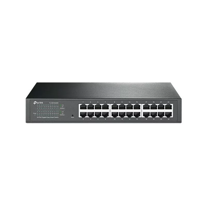 Switch TP-Link 24 Portas 10/100/1000 Mbps Preto TL-SG1024DE