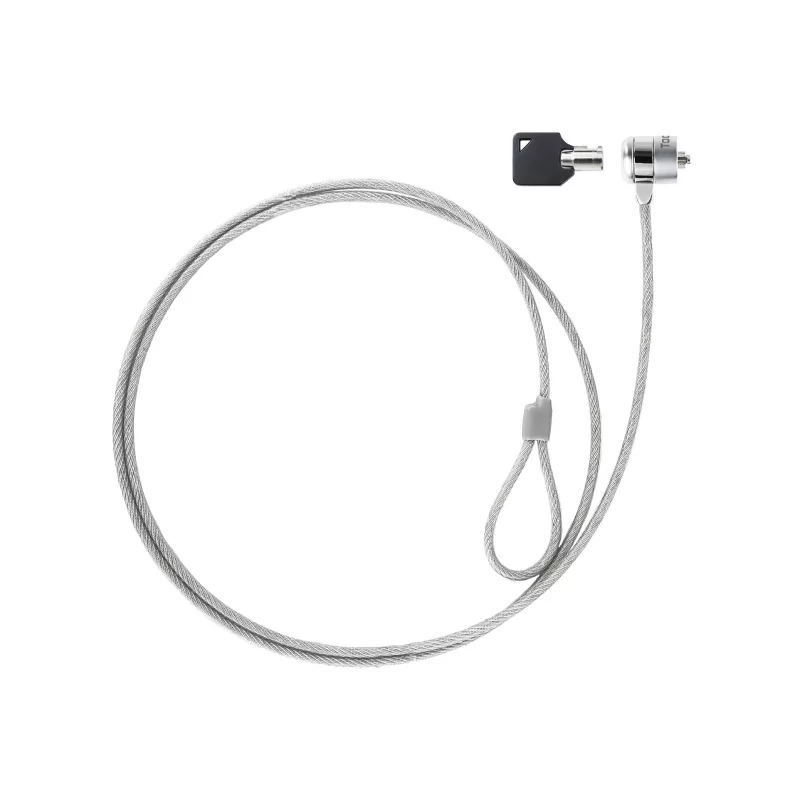 Kontrolsat - TooQ Universal Security Cable with Key - 1.5M - White - TQCLKC0025 Kontrolsat - TooQ Universal Security Cable with Key - 1.5M - White - TQCLKC0025