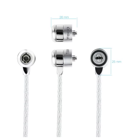 Kontrolsat - Cabo de Segurança Universal c/ Chave TooQ - 1.5M - Branco - TQCLKC0025 Kontrolsat - Cabo de Segurança Universal c/ Chave TooQ - 1.5M - Branco - TQCLKC0025