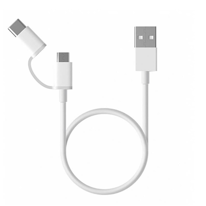Cabo Xiaomi - Mi Charging 2 em 1 Type C / Micro USB p/ USB - SJV4083TY
