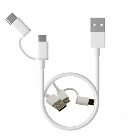 Cabo Xiaomi - Mi Charging 2 em 1 Type C / Micro USB p/ USB - SJV4083TY|Xiaomi|6970244524928