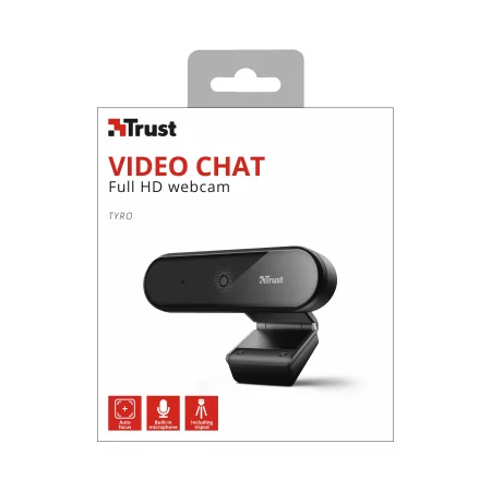 Kontrolsat - Trust Webcam - FullHD - w/ Tripod - WEBC252 Kontrolsat - Trust Webcam - FullHD - w/ Tripod - WEBC252