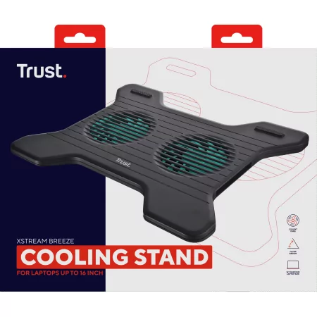 Kontrolsat - Trust Laptop Fan - 2 Fans - Black - Xstream Breeze