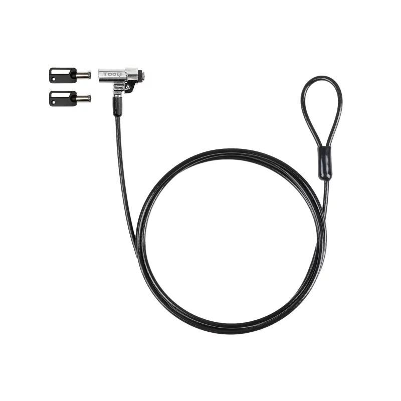 Kontrolsat - TooQ Security Cable - With Key - For Laptop Computer - 1.5M - TQCLKC0045-G Kontrolsat - TooQ Security Cable - With Key - For Laptop Computer - 1.5M - TQCLKC0045-G