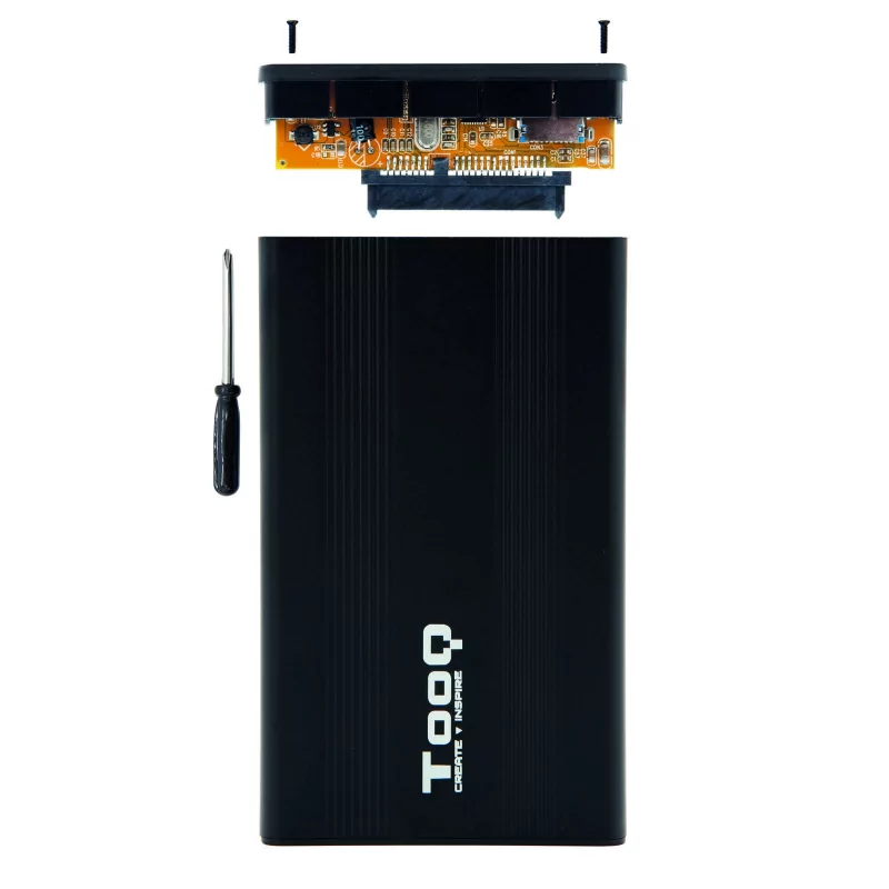 Kontrolsat - TooQ External Box - For Hard Drives - 2.5" - UBS 2.0 - Black - TQE-2510B