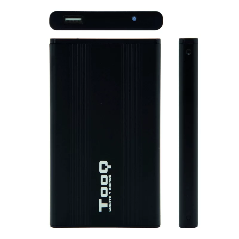 Kontrolsat - TooQ External Box - For Hard Drives - 2.5" - UBS 2.0 - Black - TQE-2510B