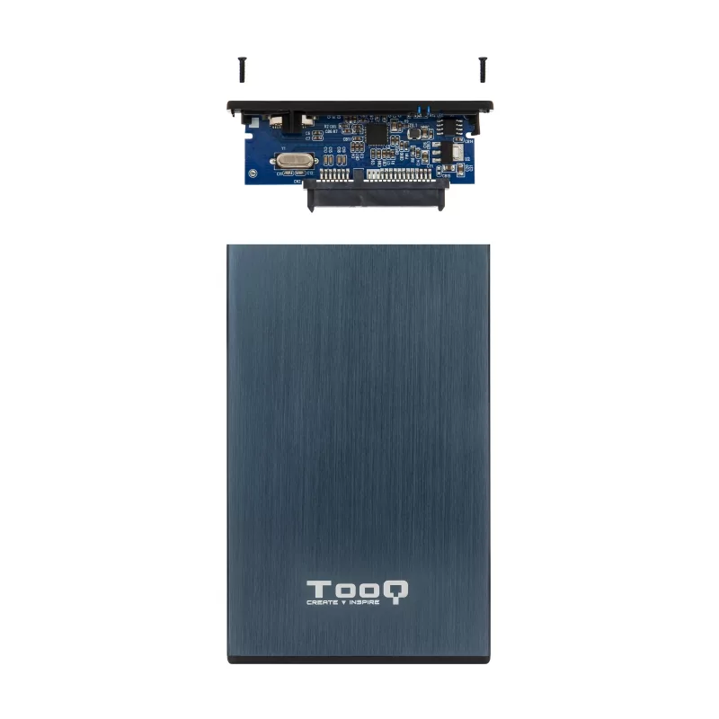 Kontrolsat - TooQ External Box - For Hard Drives - 2.5" - UBS 2.0 - Blue - TQE-2527PB