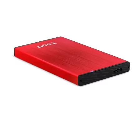 Kontrolsat - TooQ External Box - For 2.5" Discs - HDD/SSD - Red - TQE-2527R Kontrolsat - TooQ External Box - For 2.5" Discs - HDD/SSD - Red - TQE-2527R
