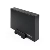 Kontrolsat - TooQ External Box - For Hard Drives - 3.5" - SATA I/II/III - USB 3.0 - Black - TQE-3527B