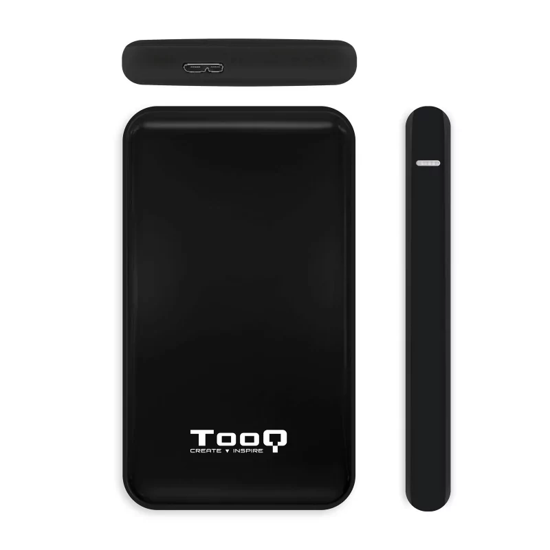Kontrolsat - Caixa Externa TooQ - P/ Discos Rígidos - 2.5" - SATA I/II/III - USB 3.1 - Preto - TQE-2528B