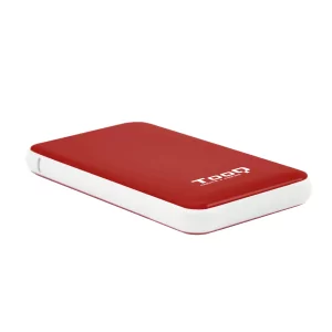Kontrolsat - Caixa Externa TooQ - P/ Discos Rígidos - 2.5" - SATA I/II/III - USB 3.1 - Vermelho - TQE-2528R