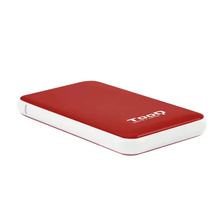 Kontrolsat - TooQ External Box - For Hard Drives - 2.5" - SATA I/II/III - USB 3.1 - Red - TQE-2528R