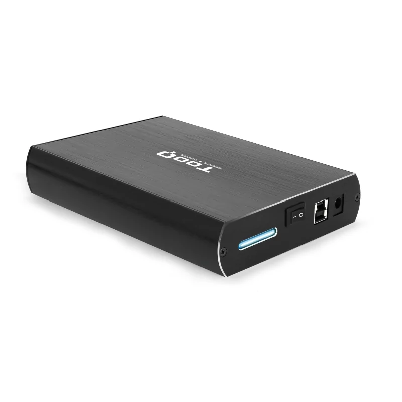 Kontrolsat - TooQ External Box - For Hard Drives - 3.5" - SATA - Black - TQE-3531B