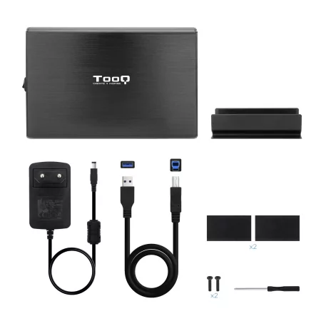 Kontrolsat - TooQ External Box - For Hard Drives - 3.5" - SATA - Black - TQE-3531B Kontrolsat - TooQ External Box - For Hard Drives - 3.5" - SATA - Black - TQE-3531B