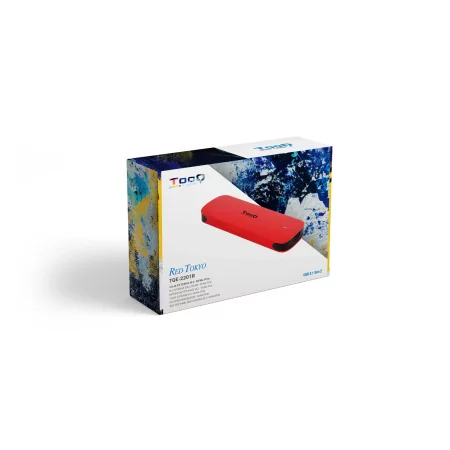 Kontrolsat - Caixa Externa TooQ - SSD - Vermelho - TQE-2201R Kontrolsat - Caixa Externa TooQ - SSD - Vermelho - TQE-2201R
