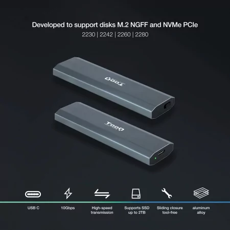 Kontrolsat - TooQ External Box - Gray - TQE-2223G Kontrolsat - TooQ External Box - Gray - TQE-2223G