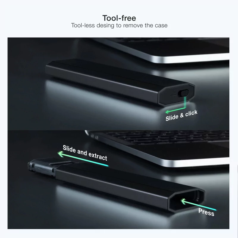 Kontrolsat - Caixa Externa TooQ - SSD - Preto - TQE-2223B