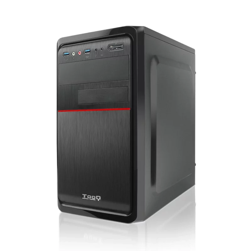 Kontrolsat - TooQ M-ATX Case - 500W - Black - TQC-4745DU3C-B