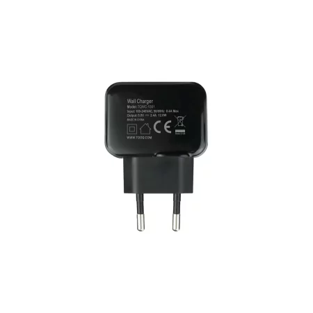 Kontrolsat - TooQ USB Charger - 12W - Black - TQWC-1S01 Kontrolsat - TooQ USB Charger - 12W - Black - TQWC-1S01
