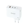 Cargador de Parede TooQ - GaN - 100W - Blanco - TQWC-GANQC2PD100W