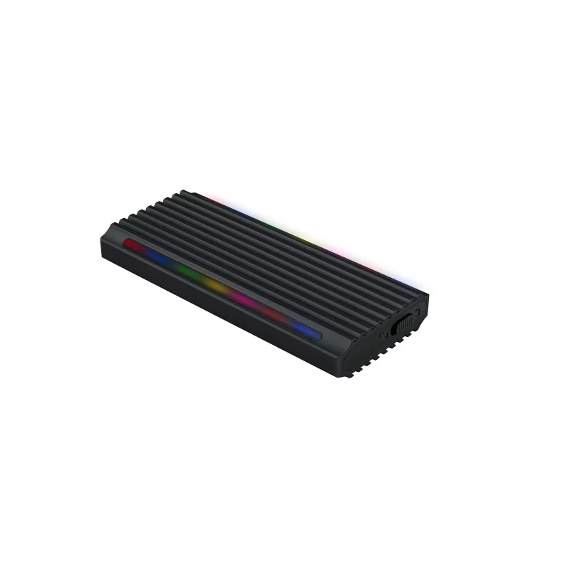 Kontrolsat - TooQ External Box - SSD - RGB - Black - TQE-2222B