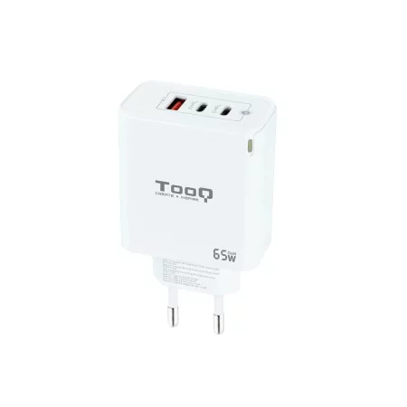Kontrolsat - Carregador TooQ - USB-C/PD - 65W - Branco - TQWC-GANQC2PD65WT Kontrolsat - Carregador TooQ - USB-C/PD - 65W - Branco - TQWC-GANQC2PD65WT