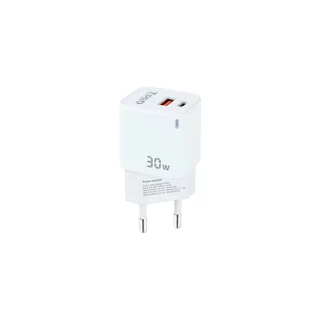 Kontrolsat - TooQ Charger - USB-C/PD - 30W - White - TQWC-GANQCPD30WT Kontrolsat - TooQ Charger - USB-C/PD - 30W - White - TQWC-GANQCPD30WT