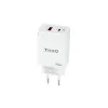 Kontrolsat - TooQ Charger - USB-C/PD - 45W - White - TQWC-GANQCPD45WT