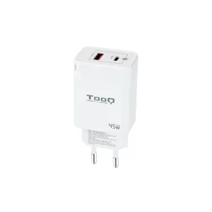 Kontrolsat - Carregador TooQ - USB-C/PD - 45W - Branco - TQWC-GANQCPD45WT