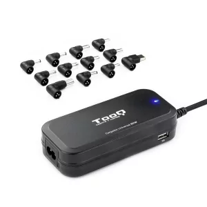 Kontrolsat - Carregador TooQ - P/ Portátil - 90W + 2x USB2.0 - Preto - TQLC-90BS02AT