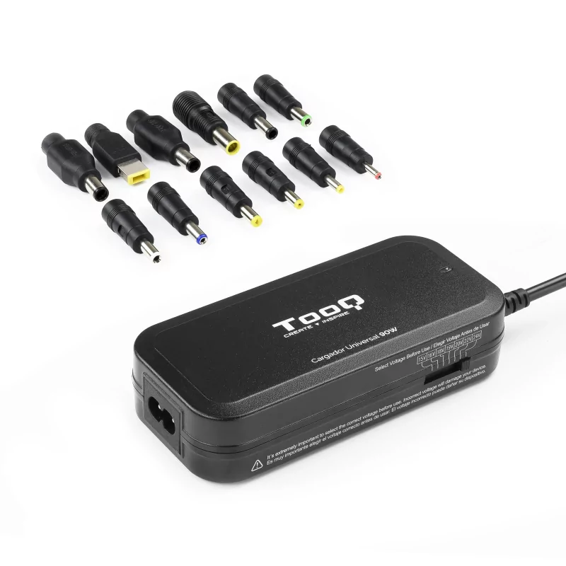 Kontrolsat - TooQ Charger - For Laptop - Universal - 90W - USB 2.0 - TQLC-90BS02M Kontrolsat - TooQ Charger - For Laptop - Universal - 90W - USB 2.0 - TQLC-90BS02M