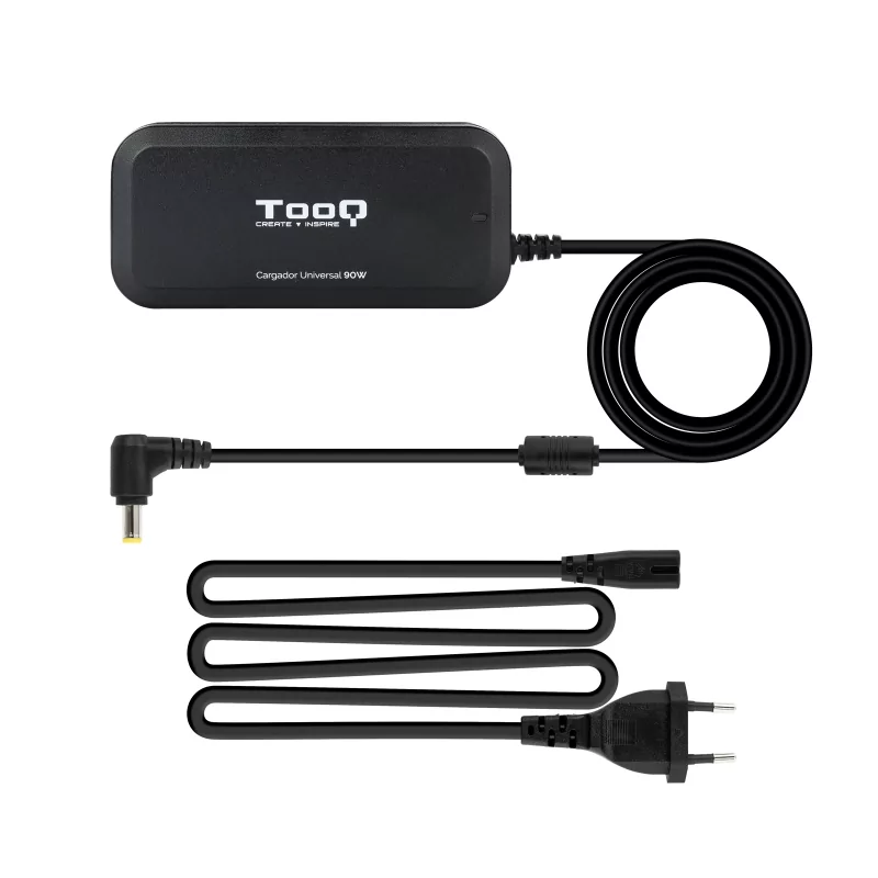 Kontrolsat - TooQ Charger - For Laptop - Universal - 90W - USB 2.0 - TQLC-90BS02M