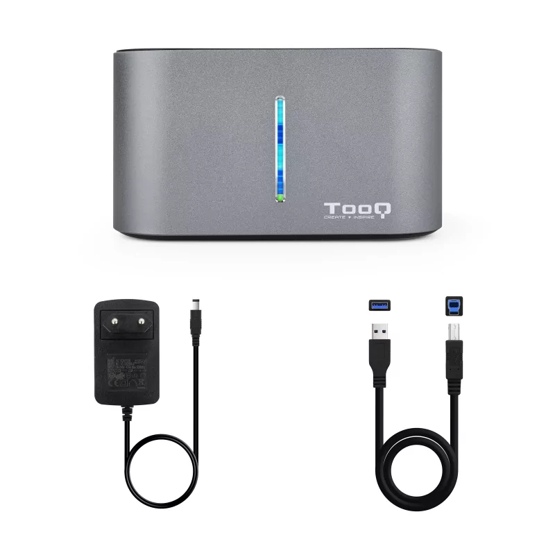 Kontrolsat - TooQ SATA Docking Station - 2.5/3.5" - USB 3.0/3.1 - TQDS-805G