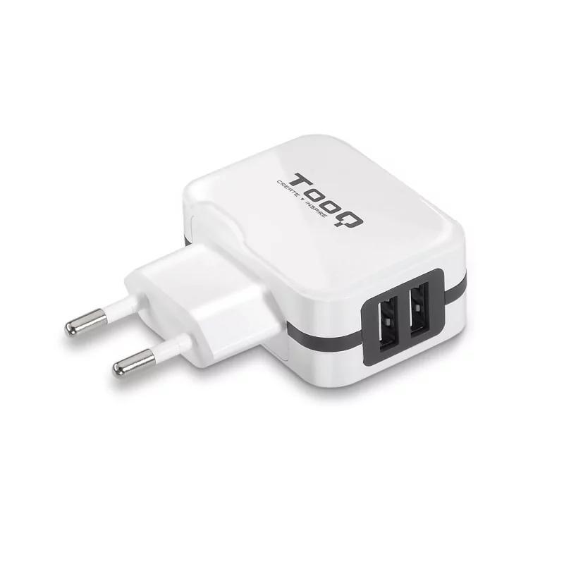 Kontrolsat - TooQ USB Charger - White - TQWC-1S02WT Kontrolsat - TooQ USB Charger - White - TQWC-1S02WT