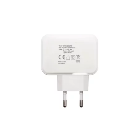 Kontrolsat - TooQ Dual Charger - USB-C - 27W - White - TQWC-2SC02WT Kontrolsat - TooQ Dual Charger - USB-C - 27W - White - TQWC-2SC02WT