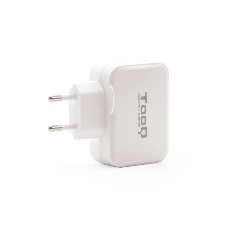 Kontrolsat - Carregador Duplo TooQ - USB-C - 27W - Branco - TQWC-2SC02WT